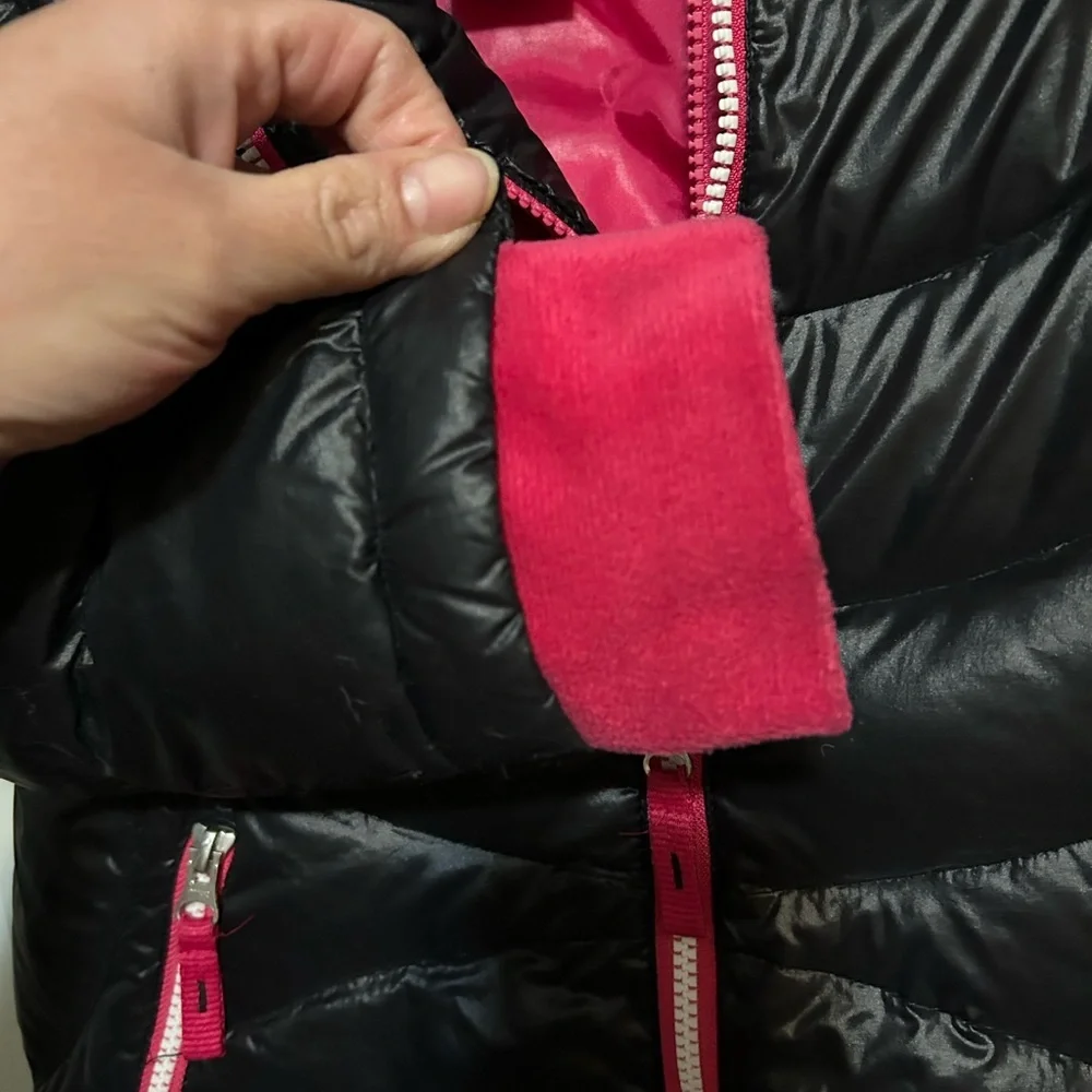 Free Country Black and Pink Kids Puffer Jacket - Picture 4 of 6